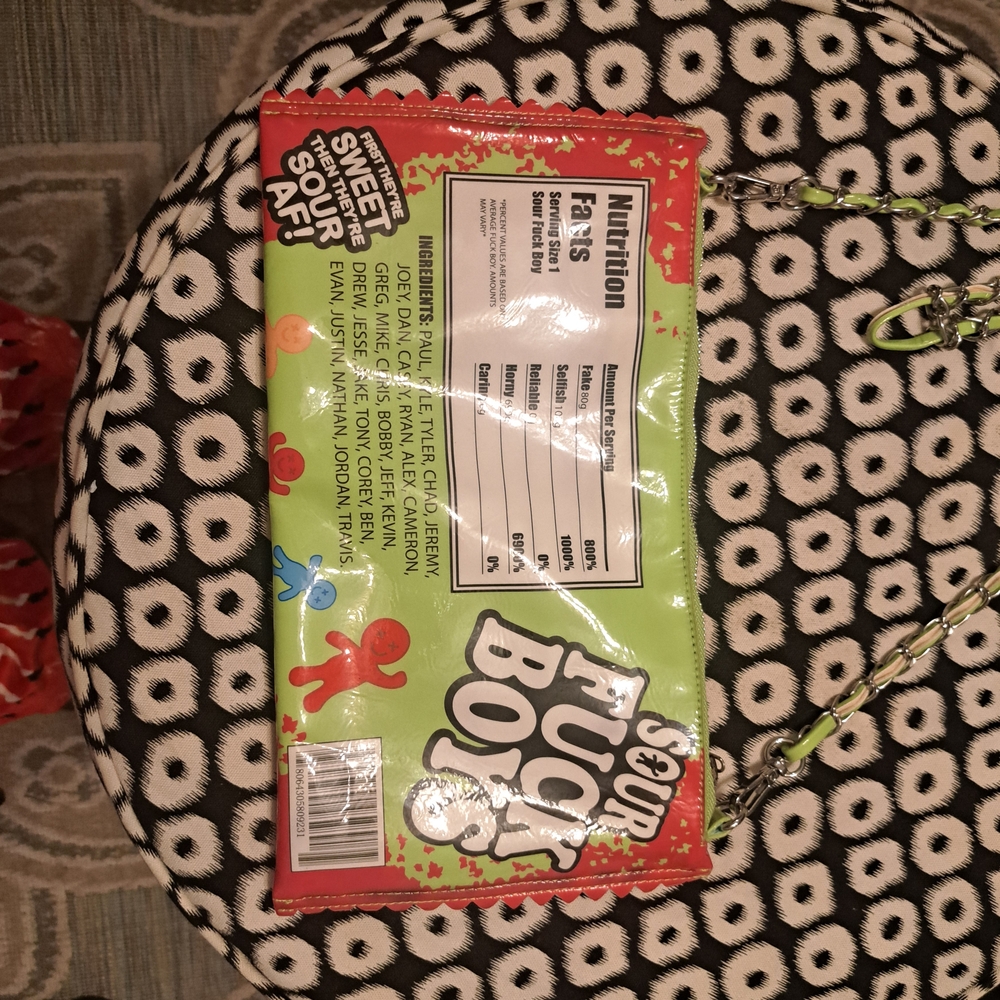 Dolls Kill Sour Candy Clutch - Green and Red - Picture 3 of 4